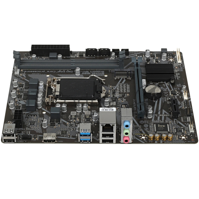 Материнская плата Gigabyte OEM H470M K, Socket 1200, Intel®H470, 2xDDR4-2333, HDMI, 1xPCI-Ex16, 1xPCI-Ex1, 2xSATA3, 1xM.2, 8 Ch Audio, GLan, (4+2)xUSB2.0, (2+2)xUSB3.2, mATX, RTL {} oem