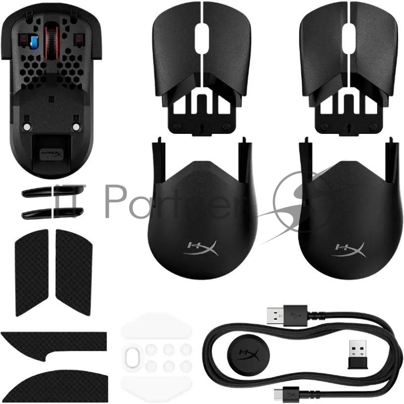 Мышь HyperX Pulsefire Saga Pro черный оптическая 26000dpi беспров. 6but (A2PB2AA)