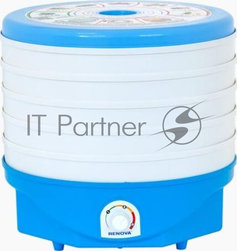 Сушилка для овощей и фруктов RENOVA DVN37-500/5 (В) белый/голубой