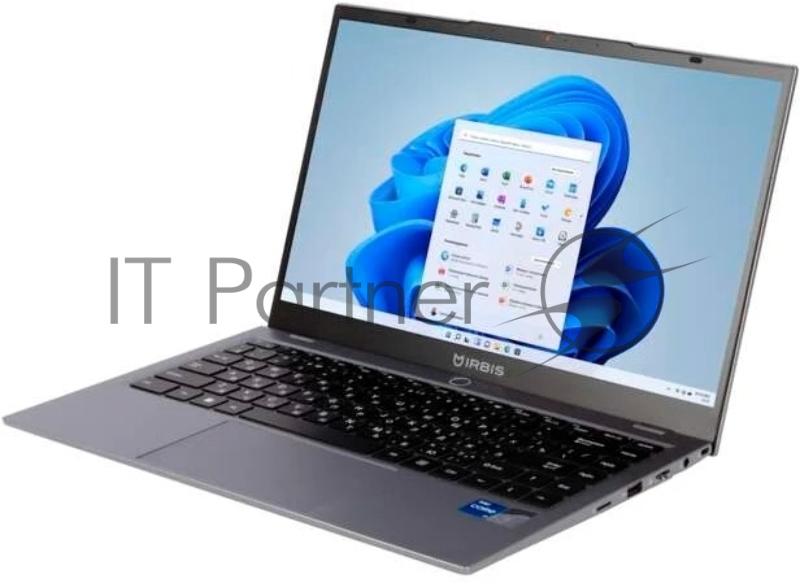 Ноутбук IRBIS 14NBP3003 14 FHD (1920x1080) IPS 300cd,Core i5-1240P,16Gb DDR4-3200(1),512Gb SSD,4G LTE,Wi-Fi 6+BT 5,48Wh,Metal case,Kbd Backlit,FPS,TPM 2.0,1.55kg,Grey,3yw,Win11Pro