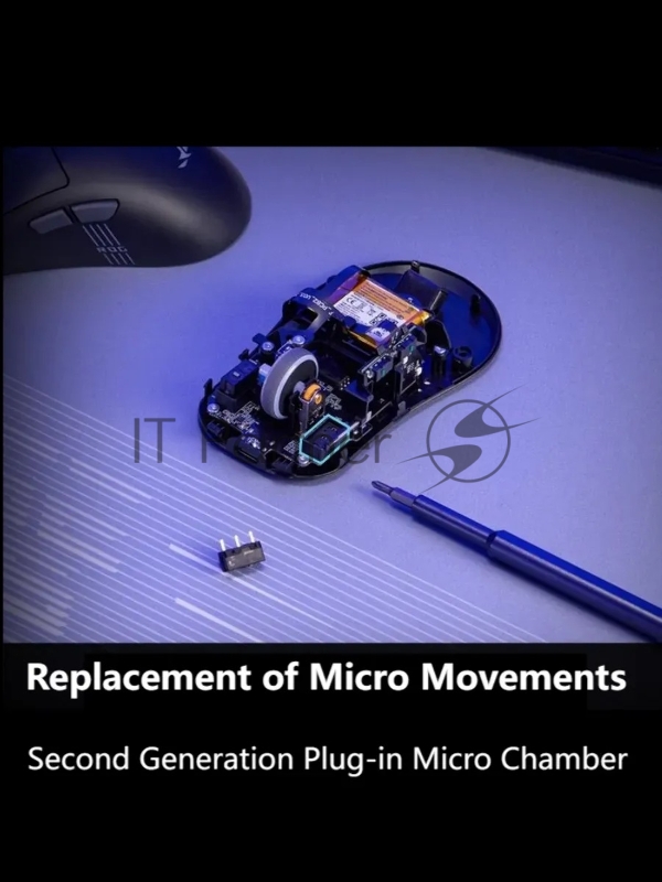 Мышь ASUS ROG KERIS II ORIGIN, 54g, Wired, 2.4GHz RF, Bluetooth 5.1, 42K DPI sensor, 5 Programmable Buttons, Black