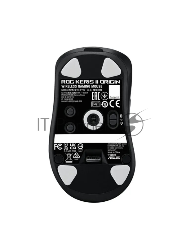 Мышь ASUS ROG KERIS II ORIGIN, 54g, Wired, 2.4GHz RF, Bluetooth 5.1, 42K DPI sensor, 5 Programmable Buttons, Black