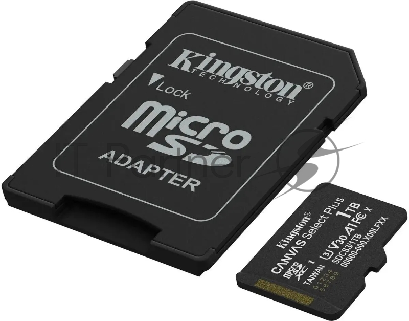Флеш карта microSDXC 1TB Kingston SDCS3/1TB Canvas Select Plus + adapter