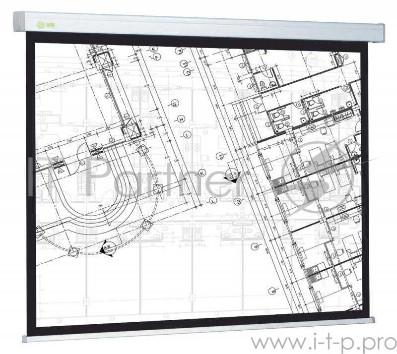 Экраны Cactus Экран Cactus Wallscreen CS-PSW-124x221 124.5 x 221см 16:9 настенно-потолочный рулонный белый