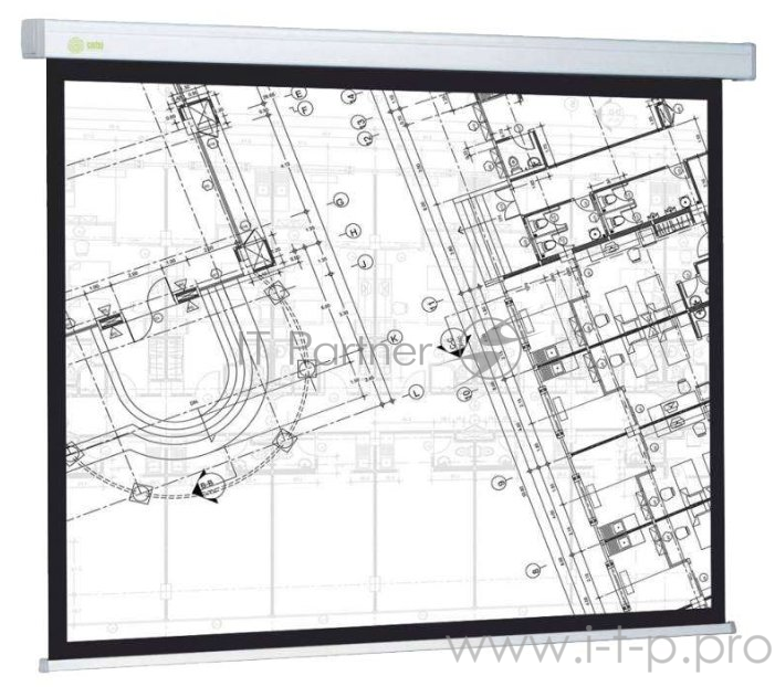 Экраны Cactus Экран Cactus Wallscreen CS-PSW-124x221 124.5 x 221см 16:9 настенно-потолочный рулонный белый