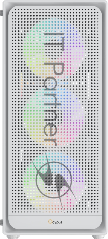 Компьютерный корпус Ocypus Gamma C50 WH ARGB, MATX, USB3.0*1+USB2.0*2, FRONT 3x120mm ARGB, REAR 1x120mm ARGB