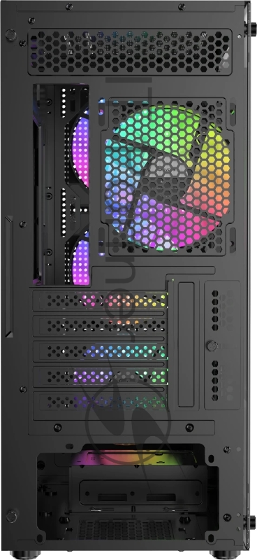 Компьютерный корпус Ocypus Gamma C50 BK ARGB, MATX, USB3.0*1+USB2.0*2, FRONT 3x120mm ARGB, REAR 1x120mm ARGB