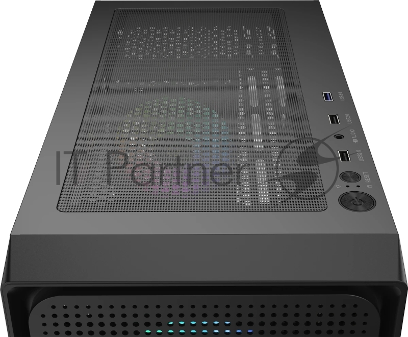 Компьютерный корпус Ocypus Gamma C50 BK ARGB, MATX, USB3.0*1+USB2.0*2, FRONT 3x120mm ARGB, REAR 1x120mm ARGB