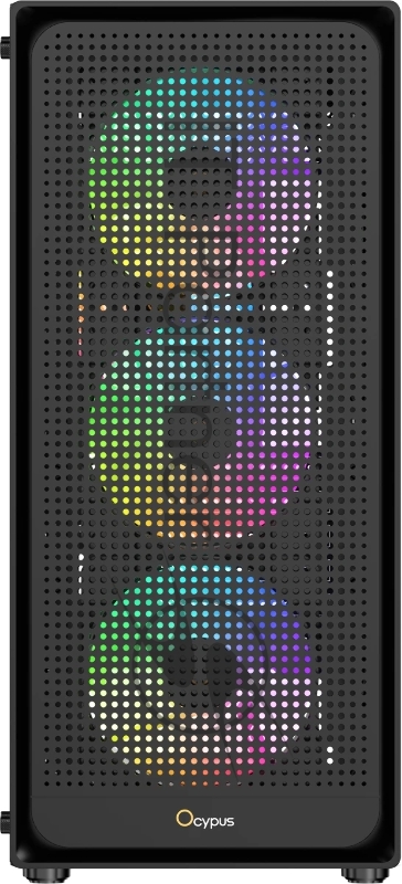 Компьютерный корпус Ocypus Gamma C50 BK ARGB, MATX, USB3.0*1+USB2.0*2, FRONT 3x120mm ARGB, REAR 1x120mm ARGB
