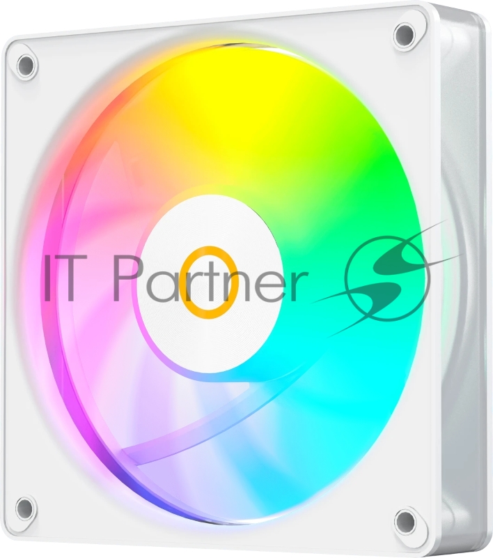 Вентилятор для корпуса Ocypus Gamma F12 Elite WH ARGB 3 IN 1, 120x120x25mm, 4-PIN PWM, 600-1800 RPM, 26 DBA MAX, HYDRO BEARING