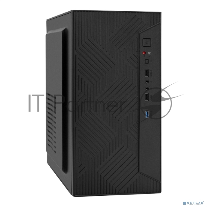 Компьютерный корпус Minitower ExeGate BAA-303U (mATX, без БП, 2*USB+1*USB3.0, HD Audio, черный)