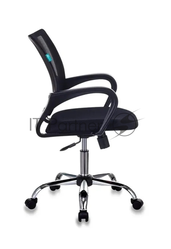 Кресло Бюрократ CH-695NSL черный экокожа крестов. металл хром