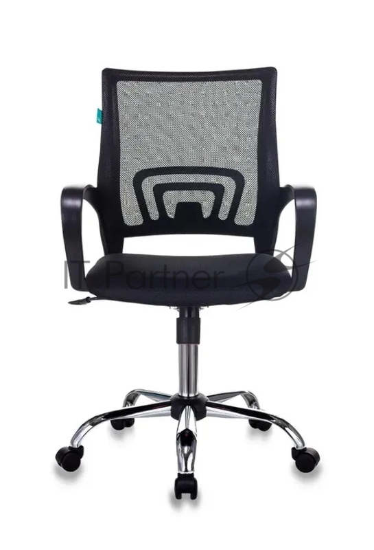 Кресло Бюрократ CH-695NSL черный экокожа крестов. металл хром