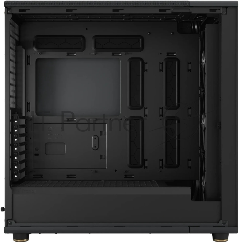 Корпус без блока питания/ Case Fractal Design North XL, Full-Tower, 3x140mm, 2xUSB-A 3.0 + 1xUSB 3.2 Type-C E-ATX, ATX, mATX, mITX Wood panel Charcoal черный