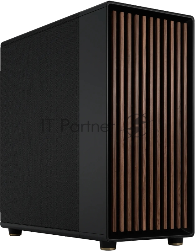 Корпус без блока питания/ Case Fractal Design North XL, Full-Tower, 3x140mm, 2xUSB-A 3.0 + 1xUSB 3.2 Type-C E-ATX, ATX, mATX, mITX Wood panel Charcoal черный