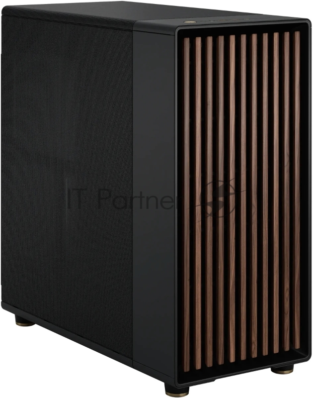 Корпус без блока питания/ Case Fractal Design North XL, Full-Tower, 3x140mm, 2xUSB-A 3.0 + 1xUSB 3.2 Type-C E-ATX, ATX, mATX, mITX Wood panel Charcoal черный