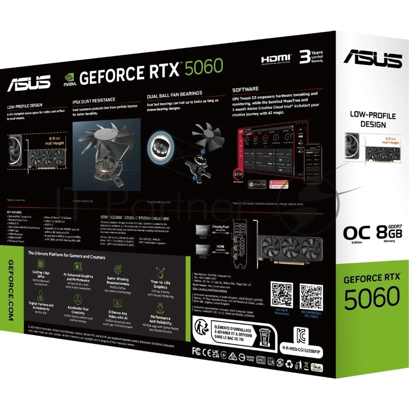 Видеокарта ASUS RTX5060-O8G-LP-BRK