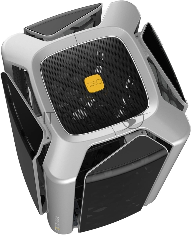 Корпус ПК без блока питания/ Case Geometric Future Model 2 The Ark, Midi-Tower, TG, no fans, 3xUSB-A 3.0, 1xUSB 3.2 Type-C, mATX, mITX Gray