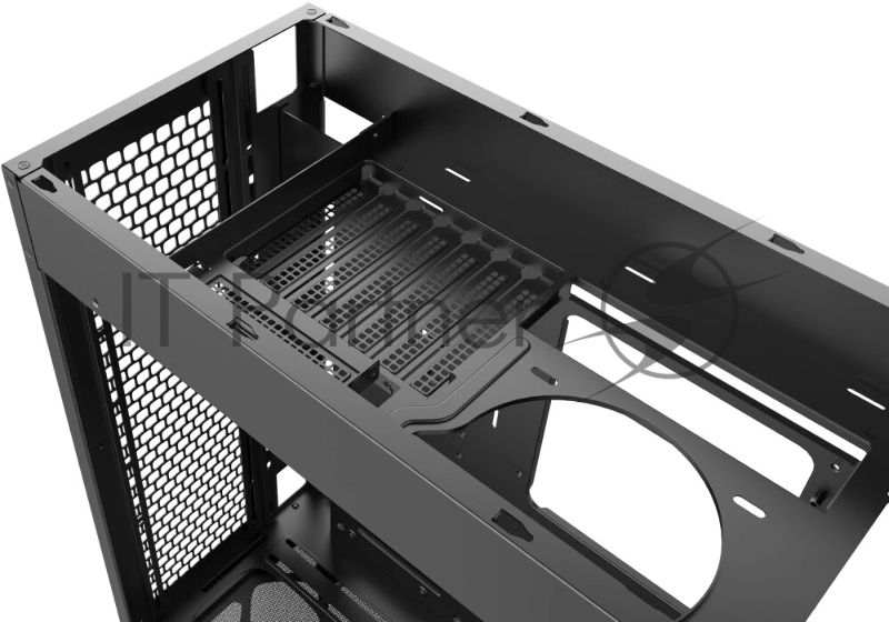 Корпус ПК без блока питания/ Case Geometric Future Model 8 Dharma, Midi-Tower, TG, no fans, 2xUSB-A 3.0, 2xUSB-A 2.0, 1xUSB 3.2 Type-C, E-ATX, ATX, mATX, mITX Silver/Black