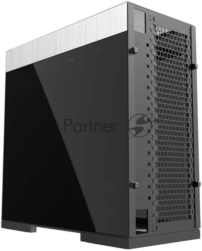 Корпус ПК без блока питания/ Case Geometric Future Model 8 Dharma, Midi-Tower, TG, no fans, 2xUSB-A 3.0, 2xUSB-A 2.0, 1xUSB 3.2 Type-C, E-ATX, ATX, mATX, mITX Silver/Black