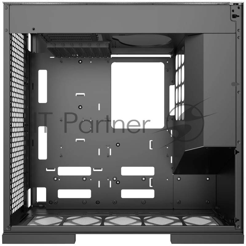Корпус ПК без блока питания/ Case Geometric Future Model 8 Dharma, Midi-Tower, TG, no fans, 2xUSB-A 3.0, 2xUSB-A 2.0, 1xUSB 3.2 Type-C, E-ATX, ATX, mATX, mITX Silver/Black