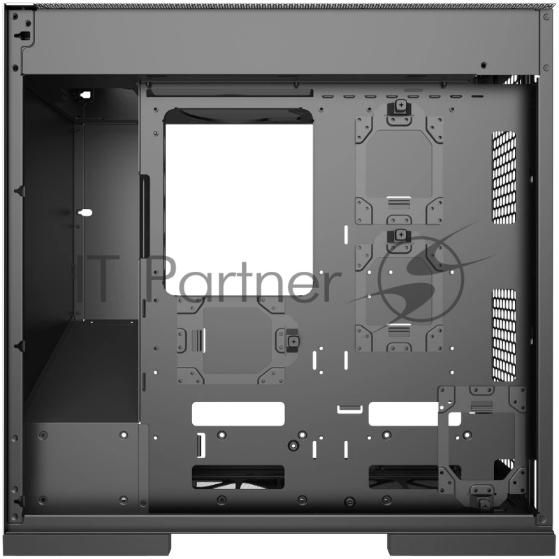 Корпус ПК без блока питания/ Case Geometric Future Model 8 Dharma, Midi-Tower, TG, no fans, 2xUSB-A 3.0, 2xUSB-A 2.0, 1xUSB 3.2 Type-C, E-ATX, ATX, mATX, mITX Silver/Black