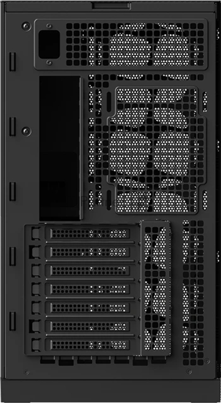Корпус ПК без блока питания/ Case Geometric Future Model 5 Vent Full Mesh, Midi-Tower, no fans, 2xUSB-A 3.0, 1xUSB 3.2 Type-C, E-ATX, ATX, mATX, mITX Black