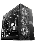 Корпус ПК без блока питания/ Case Geometric Future Model 5 Vent, Midi-Tower, TG, no fans, 2xUSB-A 3.0, 1xUSB 3.2 Type-C, E-ATX, ATX, mATX, mITX Black