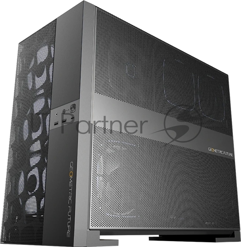 Корпус ПК без блока питания/ Case Geometric Future Model 5 Vent, Midi-Tower, TG, no fans, 2xUSB-A 3.0, 1xUSB 3.2 Type-C, E-ATX, ATX, mATX, mITX Black