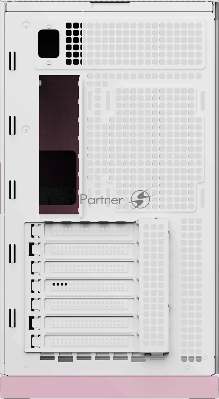 Корпус ПК без блока питания/ Case Geometric Future Model 5, Midi-Tower, TG, no fans, 2xUSB-A 3.0, 1xUSB 3.2 Type-C, E-ATX, ATX, mATX, mITX Pink