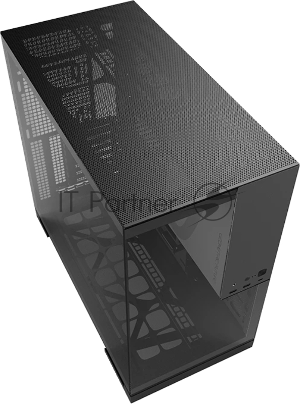 Корпус ПК без блока питания/ Case Geometric Future Model 5, Midi-Tower, TG, no fans, 2xUSB-A 3.0, 1xUSB 3.2 Type-C, E-ATX, ATX, mATX, mITX Black/Gray