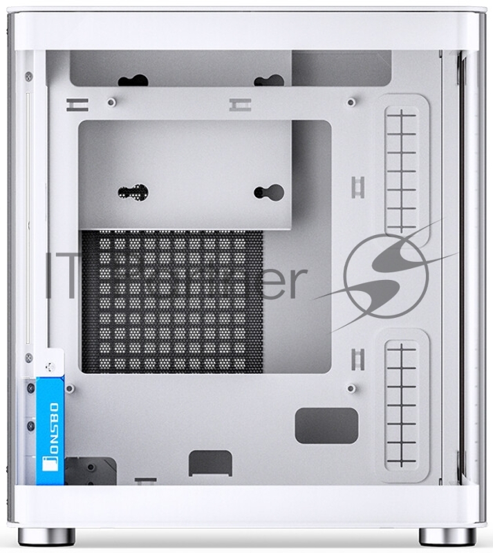 Корпус без блока питания/ Case JONSBO TK-0 White, Desktop SFF, TG, no fan, 1xUSB-A 3.2 + 1xUSB-C 3.2, SFX PSU Support, mITX White