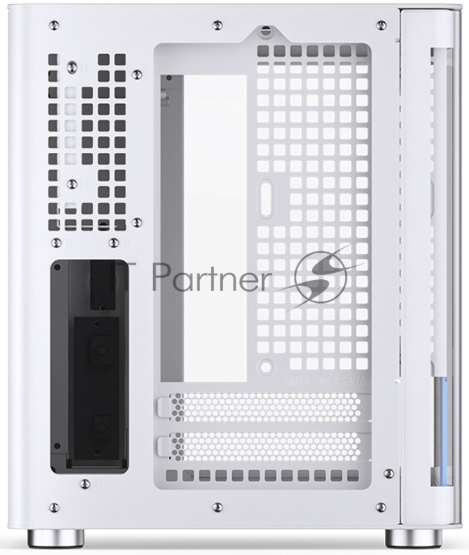 Корпус без блока питания/ Case JONSBO TK-0 White, Desktop SFF, TG, no fan, 1xUSB-A 3.2 + 1xUSB-C 3.2, SFX PSU Support, mITX White