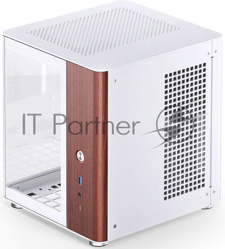 Корпус без блока питания/ Case JONSBO TK-0 White, Desktop SFF, TG, no fan, 1xUSB-A 3.2 + 1xUSB-C 3.2, SFX PSU Support, mITX White