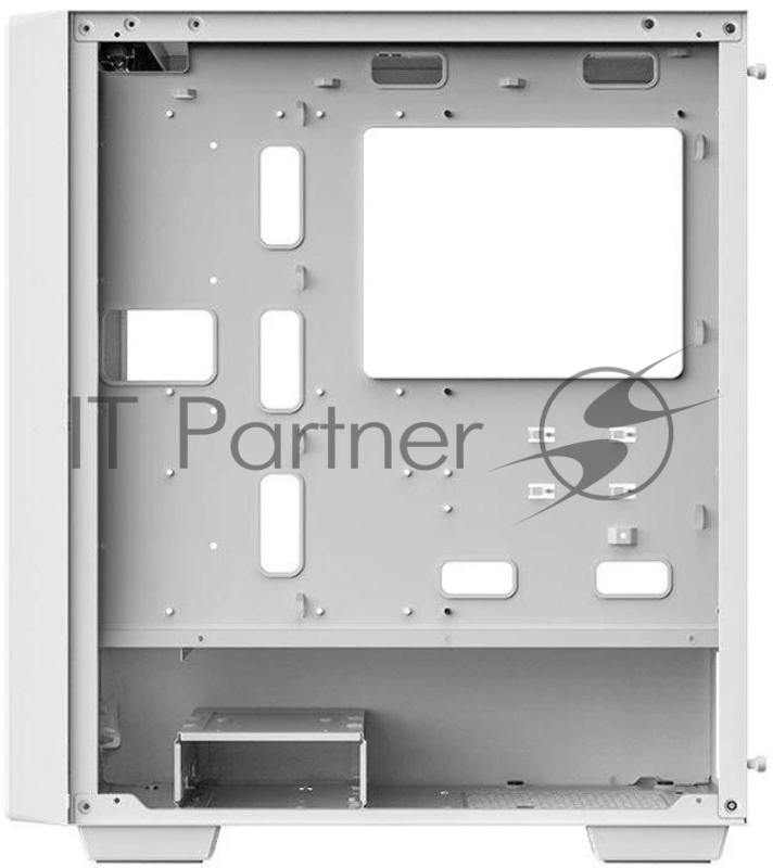 Корпус ПК без блока питания Deepcool CC560 WH Limited, Midi-Tower, TG, no fans, 1xUSB-A 3.0, 1xUSB 2.0, ATX, mATX, mITX White