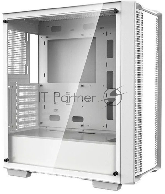 Корпус ПК без блока питания Deepcool CC560 WH Limited, Midi-Tower, TG, no fans, 1xUSB-A 3.0, 1xUSB 2.0, ATX, mATX, mITX White