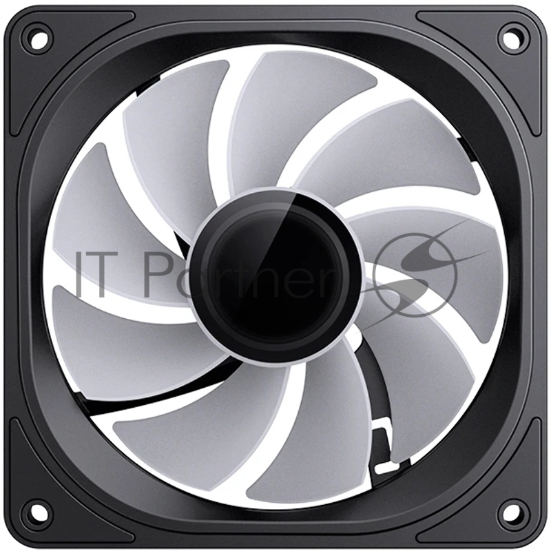 Кулер для корпуса/ Case Cooler JONSBO FR-606BR Reverse (120x120x25mm, 4-pin PWM, ARGB, 35.99CFM, 26.5dBA, 1500RPM, Black)