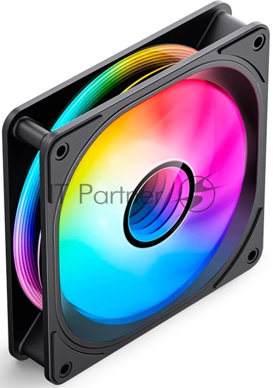 Кулер для корпуса/ Case Cooler JONSBO FR-606BR Reverse (120x120x25mm, 4-pin PWM, ARGB, 35.99CFM, 26.5dBA, 1500RPM, Black)