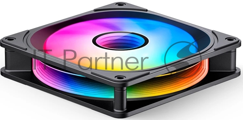 Кулер для корпуса/ Case Cooler JONSBO FR-606BR Reverse (120x120x25mm, 4-pin PWM, ARGB, 35.99CFM, 26.5dBA, 1500RPM, Black)