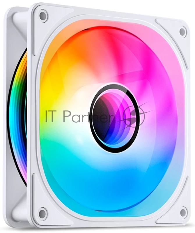 Кулер для корпуса/ Case Cooler JONSBO FR-606WR Reverse (120x120x25mm, 4-pin PWM, ARGB, 35.99CFM, 26.5dBA, 1500RPM, White)