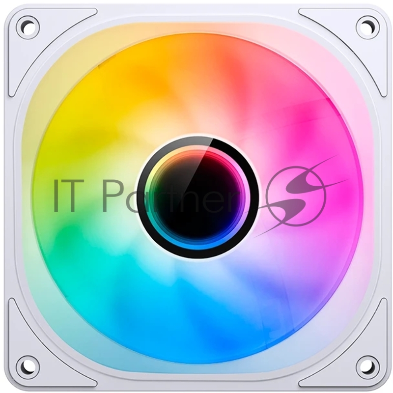 Кулер для корпуса/ Case Cooler JONSBO FR-606WR Reverse (120x120x25mm, 4-pin PWM, ARGB, 35.99CFM, 26.5dBA, 1500RPM, White)