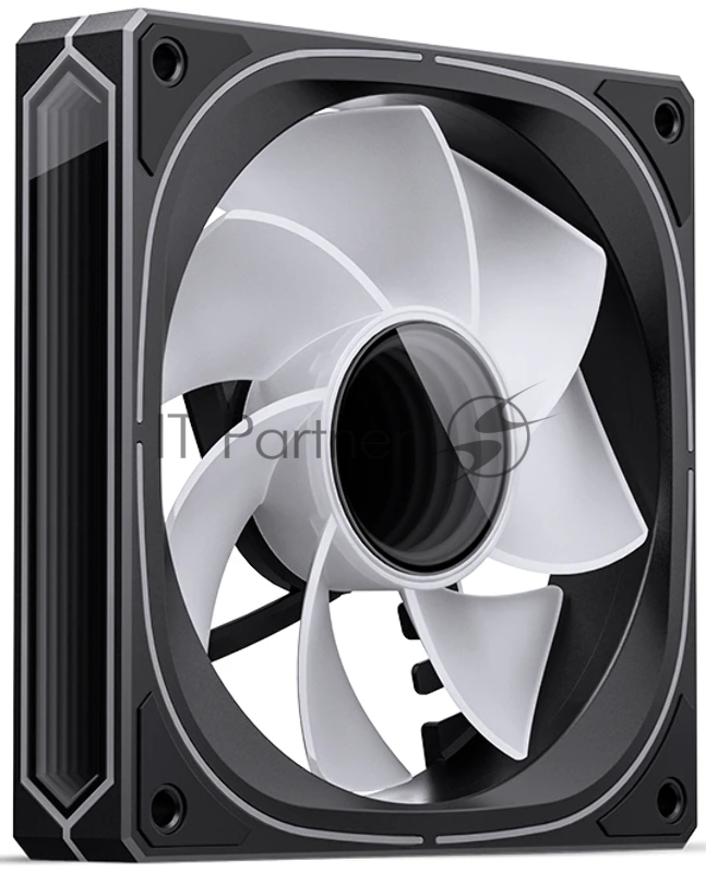 Кулер для корпуса/ Case Cooler JONSBO FR-505BR Reverse (120x120x25mm, 4-pin PWM, ARGB, 47.2CFM, 30.0dBA, 1800RPM, Black)