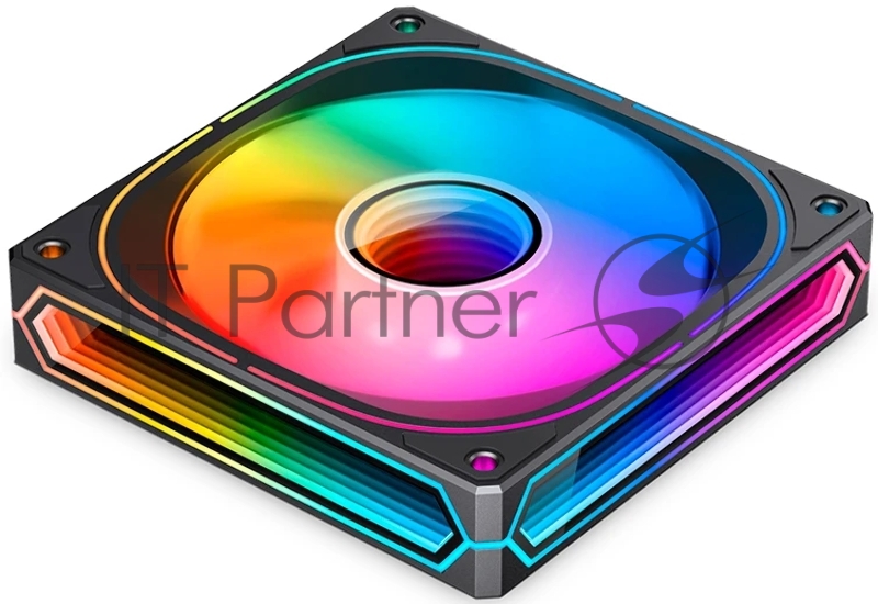 Кулер для корпуса/ Case Cooler JONSBO FR-505BR Reverse (120x120x25mm, 4-pin PWM, ARGB, 47.2CFM, 30.0dBA, 1800RPM, Black)