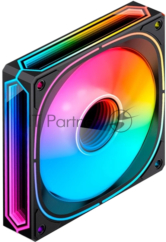 Кулер для корпуса/ Case Cooler JONSBO FR-505BR Reverse (120x120x25mm, 4-pin PWM, ARGB, 47.2CFM, 30.0dBA, 1800RPM, Black)