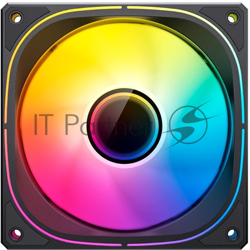 Кулер для корпуса/ Case Cooler JONSBO FR-505BR Reverse (120x120x25mm, 4-pin PWM, ARGB, 47.2CFM, 30.0dBA, 1800RPM, Black)