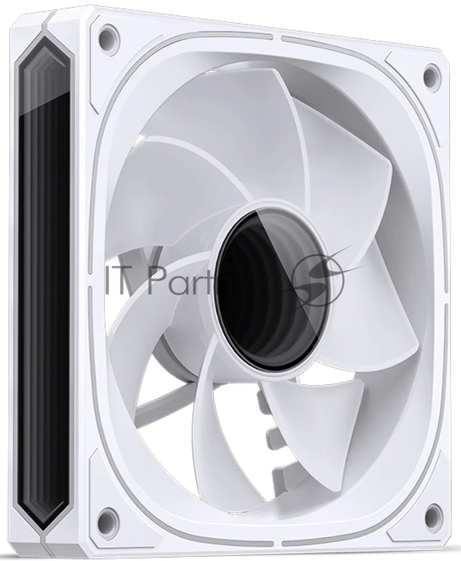 Кулер для корпуса/ Case Cooler JONSBO FR-505WR Reverse (120x120x25mm, 4-pin PWM, ARGB, 47.2CFM, 30.0dBA, 1800RPM, White)