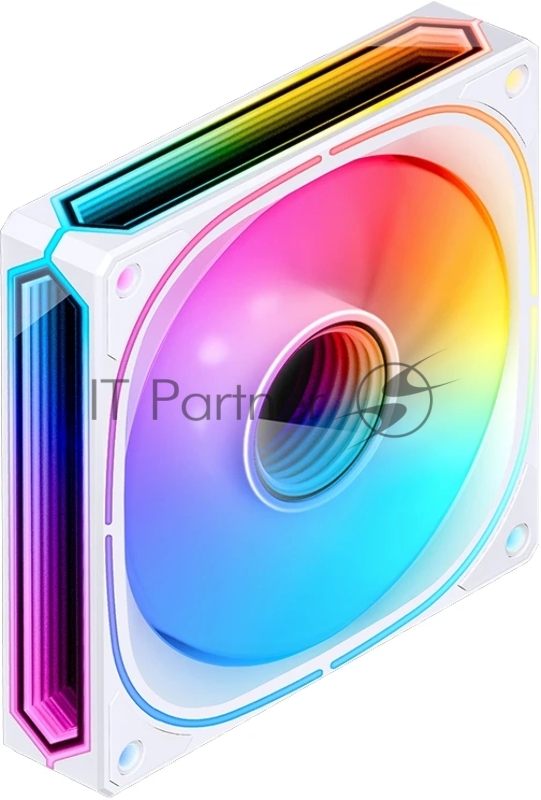 Кулер для корпуса/ Case Cooler JONSBO FR-505WR Reverse (120x120x25mm, 4-pin PWM, ARGB, 47.2CFM, 30.0dBA, 1800RPM, White)