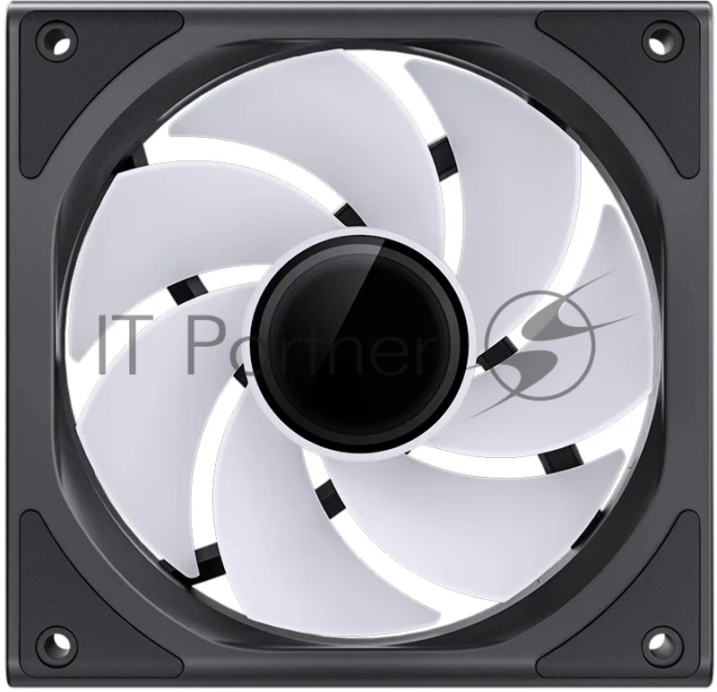 Кулер для корпуса/ Case Cooler JONSBO ZK-120BR Reverse (123x120x28mm, 4-pin PWM, ARGB, 47.71CFM, 30.7dBA, 1800RPM, Black, 3pcs)