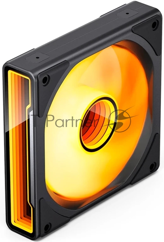 Кулер для корпуса/ Case Cooler JONSBO ZK-120BR Reverse (123x120x28mm, 4-pin PWM, ARGB, 47.71CFM, 30.7dBA, 1800RPM, Black, 3pcs)