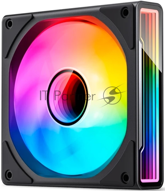 Кулер для корпуса/ Case Cooler JONSBO ZK-120BR Reverse (123x120x28mm, 4-pin PWM, ARGB, 47.71CFM, 30.7dBA, 1800RPM, Black, 3pcs)